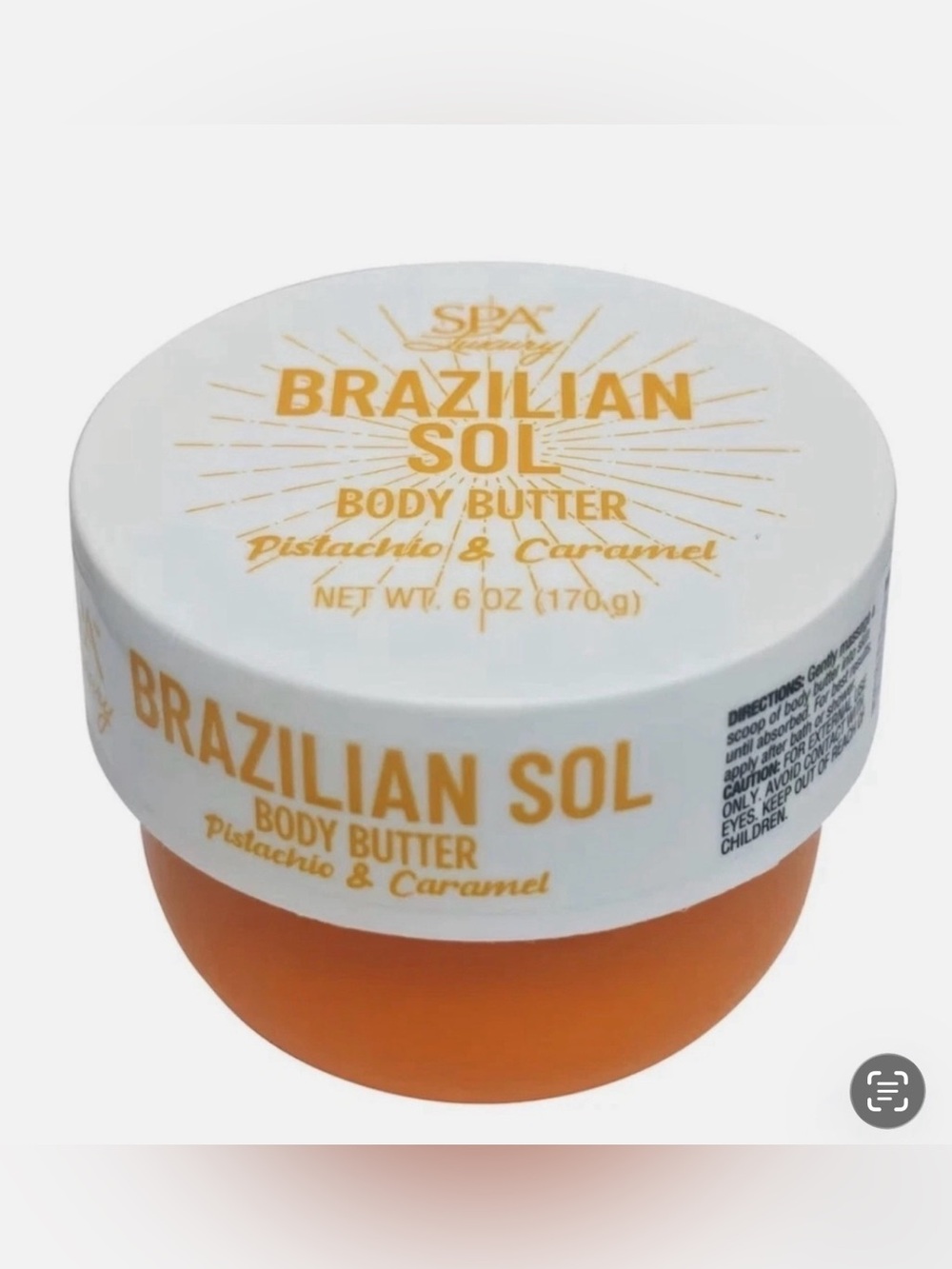 Spa Luxury Body Butter Tub Pistachio & Caramel 6oz